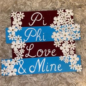 Wooden pi phi canvas